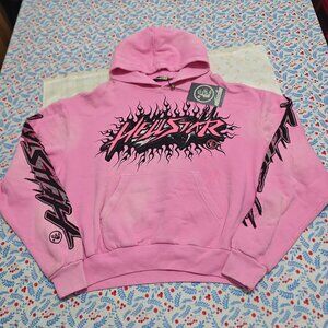 Hellstar Pink Printed Hoodie